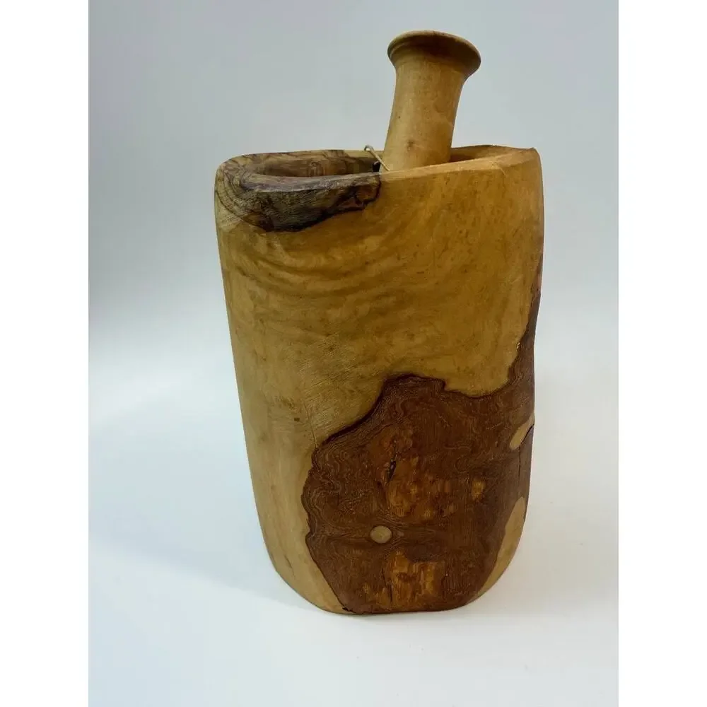 Arte Legno Olive Wood Mortar and Pestle Italy Solid Wood 3 lb Kitchen